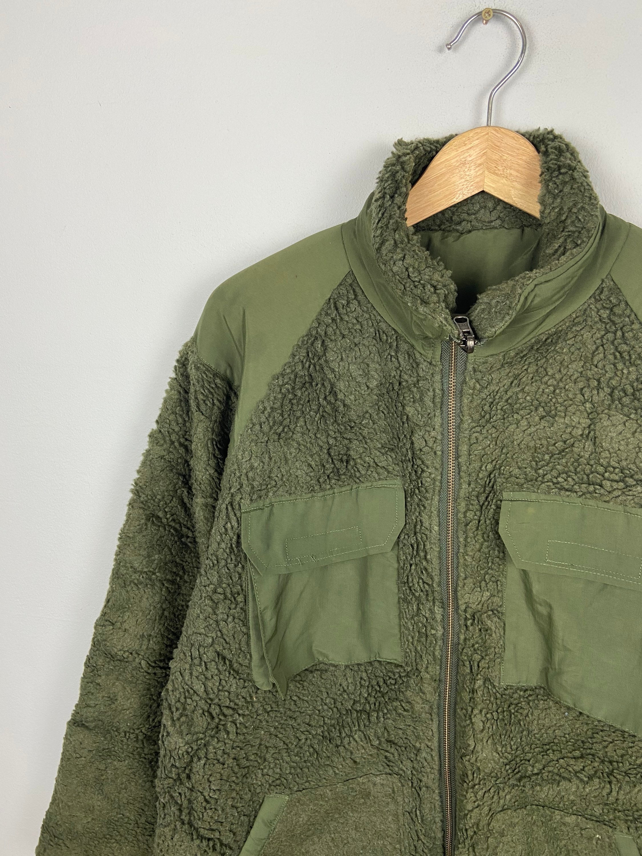 Vintage Houston Military Fleece Jacket Large Japanese Brand