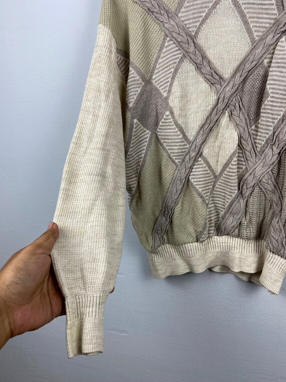 Vintage Lancel Knitted Sweater Pull Over Handknitted Lancel Luxury 