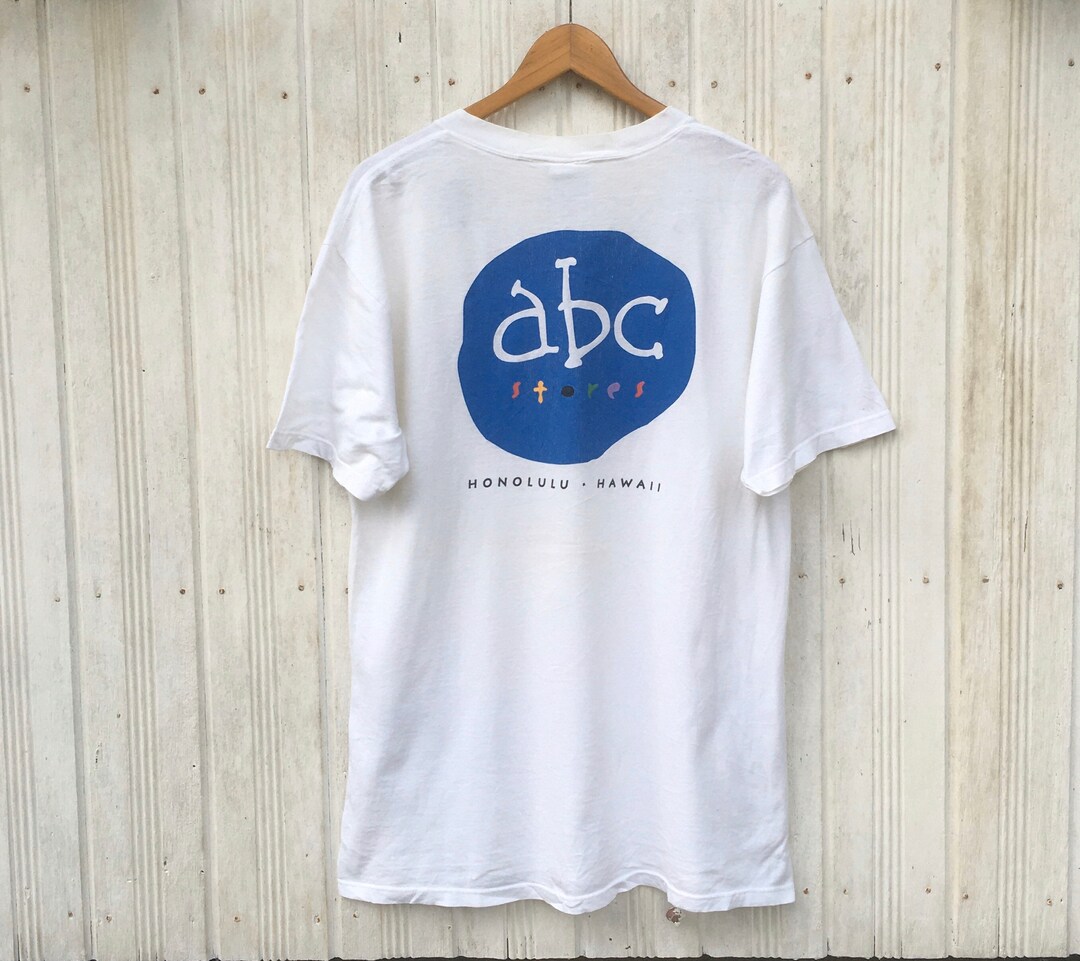 80年代 ビンテージ USA製 ABC STORES ハワイ Tシャツ L 80年代 ビンテージ USA製 ABC STORES ハワイ Tシャツ L