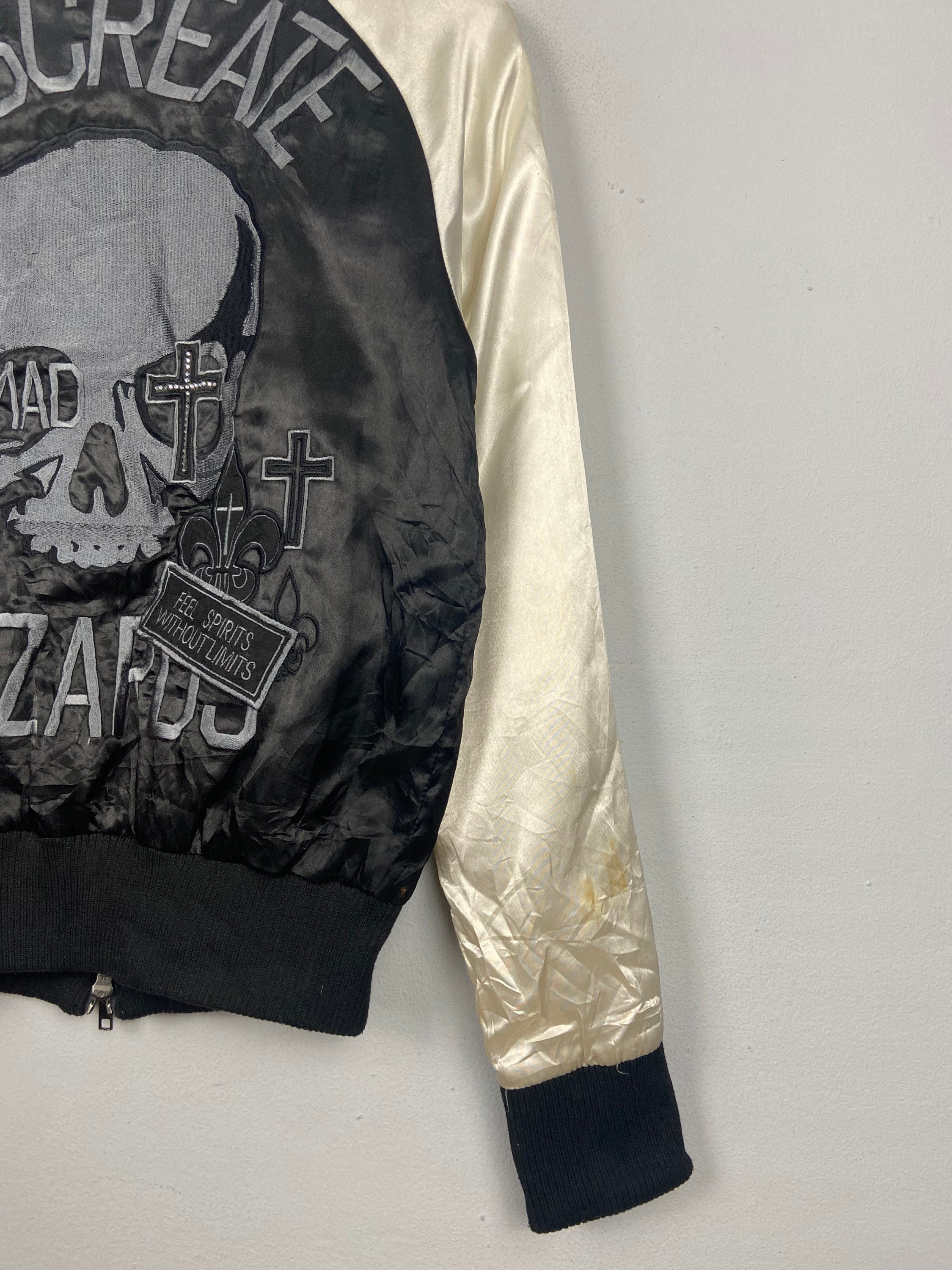 Japanese Brand Sukajan Souvenir Graphic Ghost of Harlem Gangsta