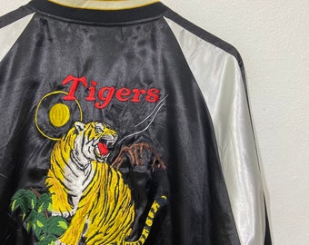 NON STOCK 1950s Reversible Acetate Souvenir Jacket - Falcon