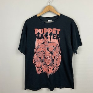 Vintage Puppet Master American Horror Film 2000s Horror Cult Movie Puppet Master Charles Band Horror Movie Tee Tshirt Size M