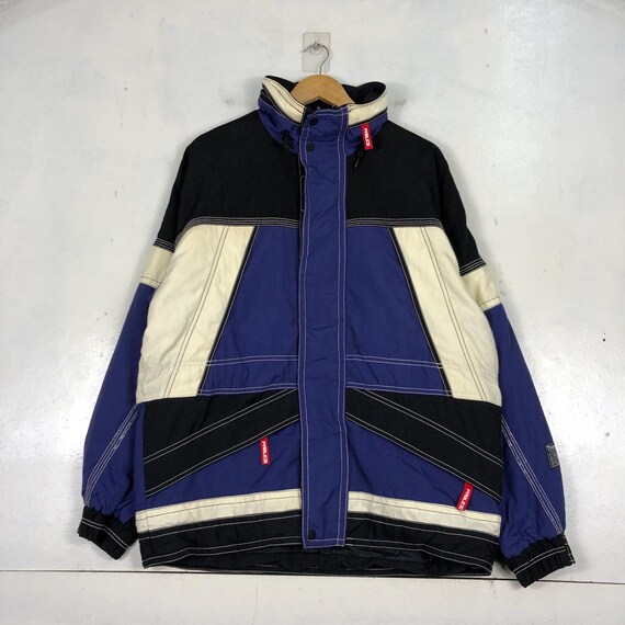 Fablice Champion Team Ski Jacket Bomber Colorblock Jacket Large Fablice Japan Bomber Jacket Winter Sking Skiwear Jacket Blue Size L Etsy Ireland