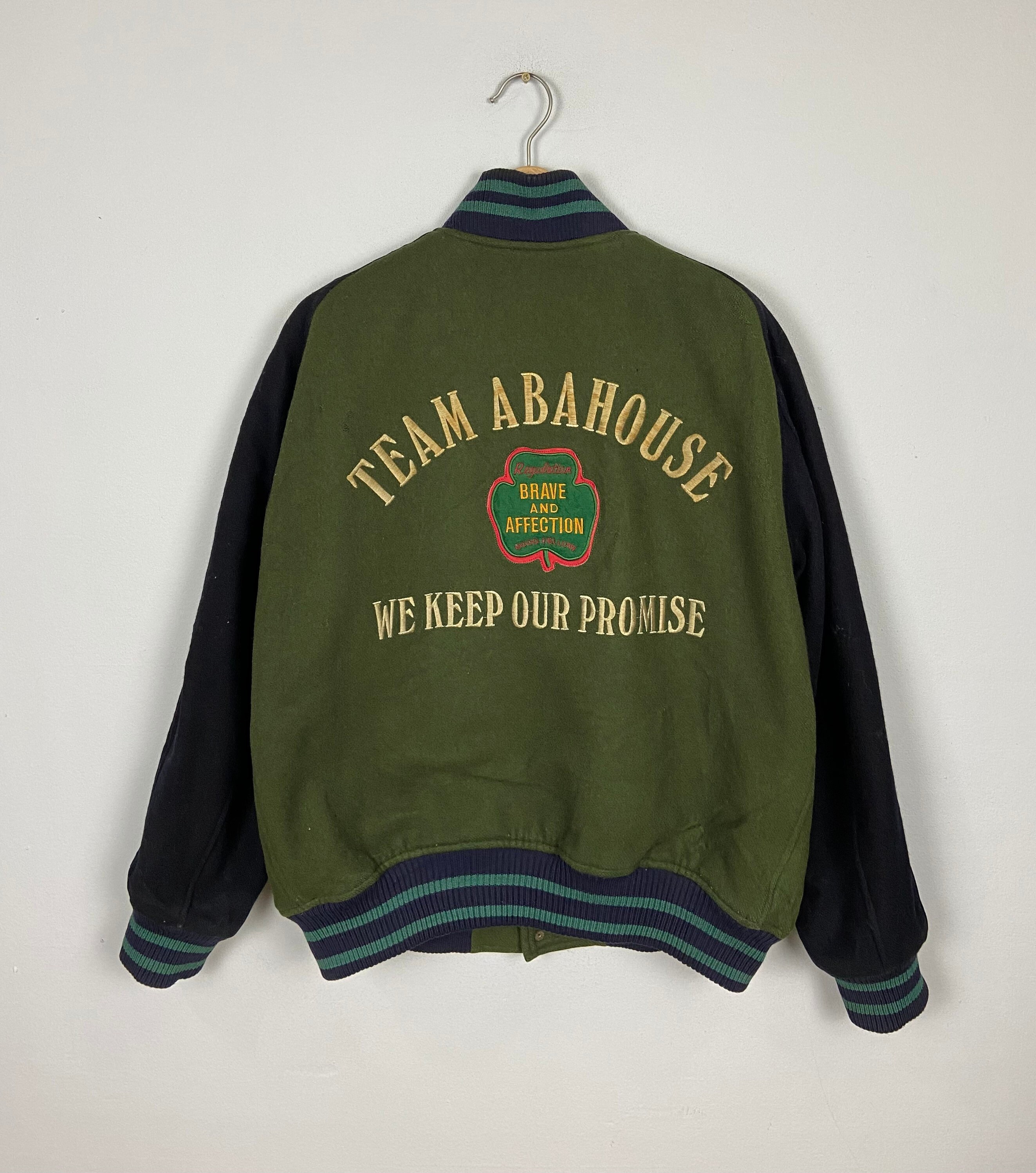 Vintage Abahouse Wool Varsity Jacket Large Vintage 1990s Abahouse 