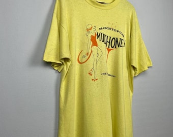 Vintage 90s Mudhoney March to Fuzz Los Playboys International Tee