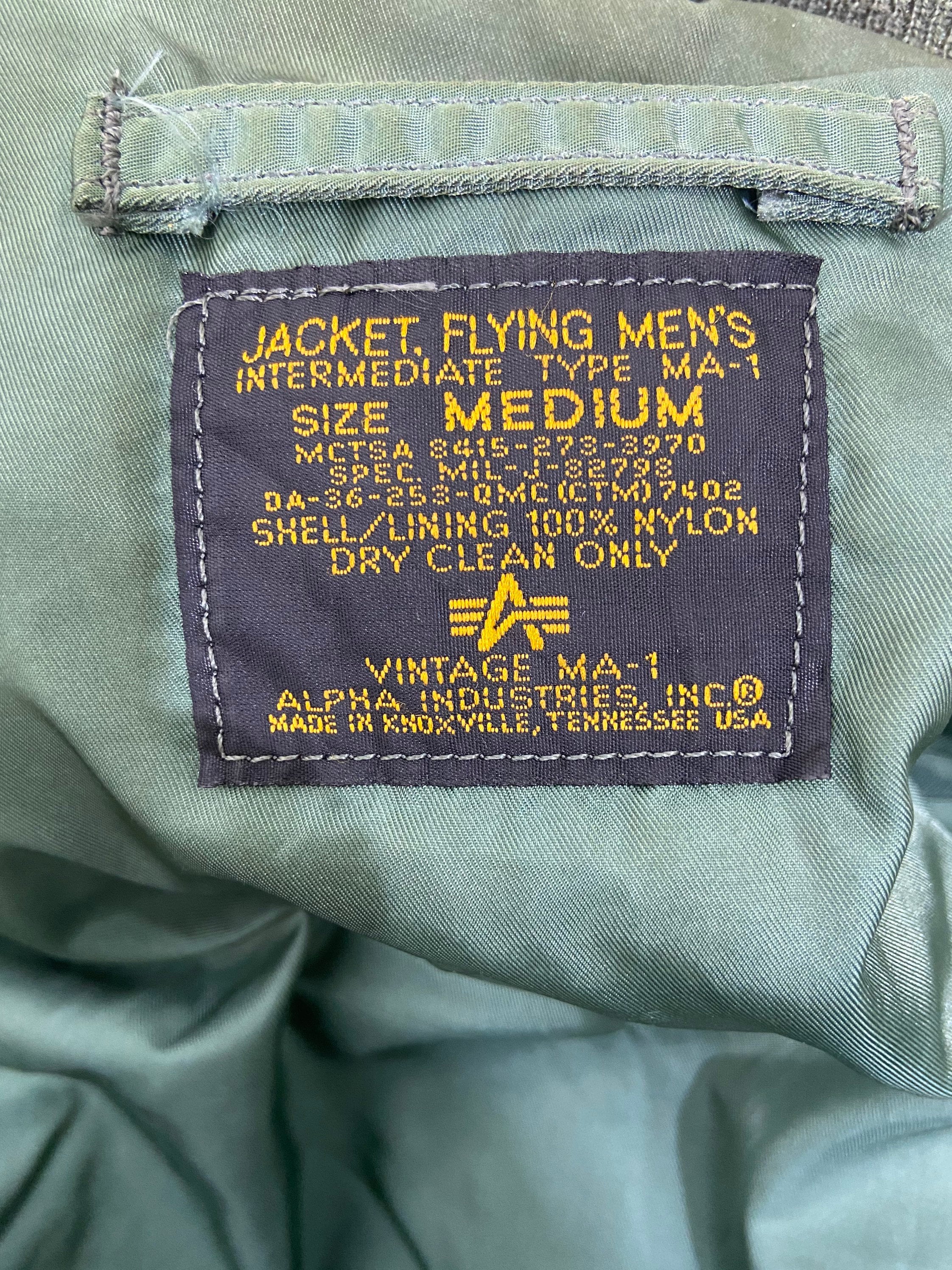 Vintage Alpha Industries Usa Air Force Ma-1 Flight Jacket Vintage Alpha Industries Usa Air Force Ma-1 Flight Jacket