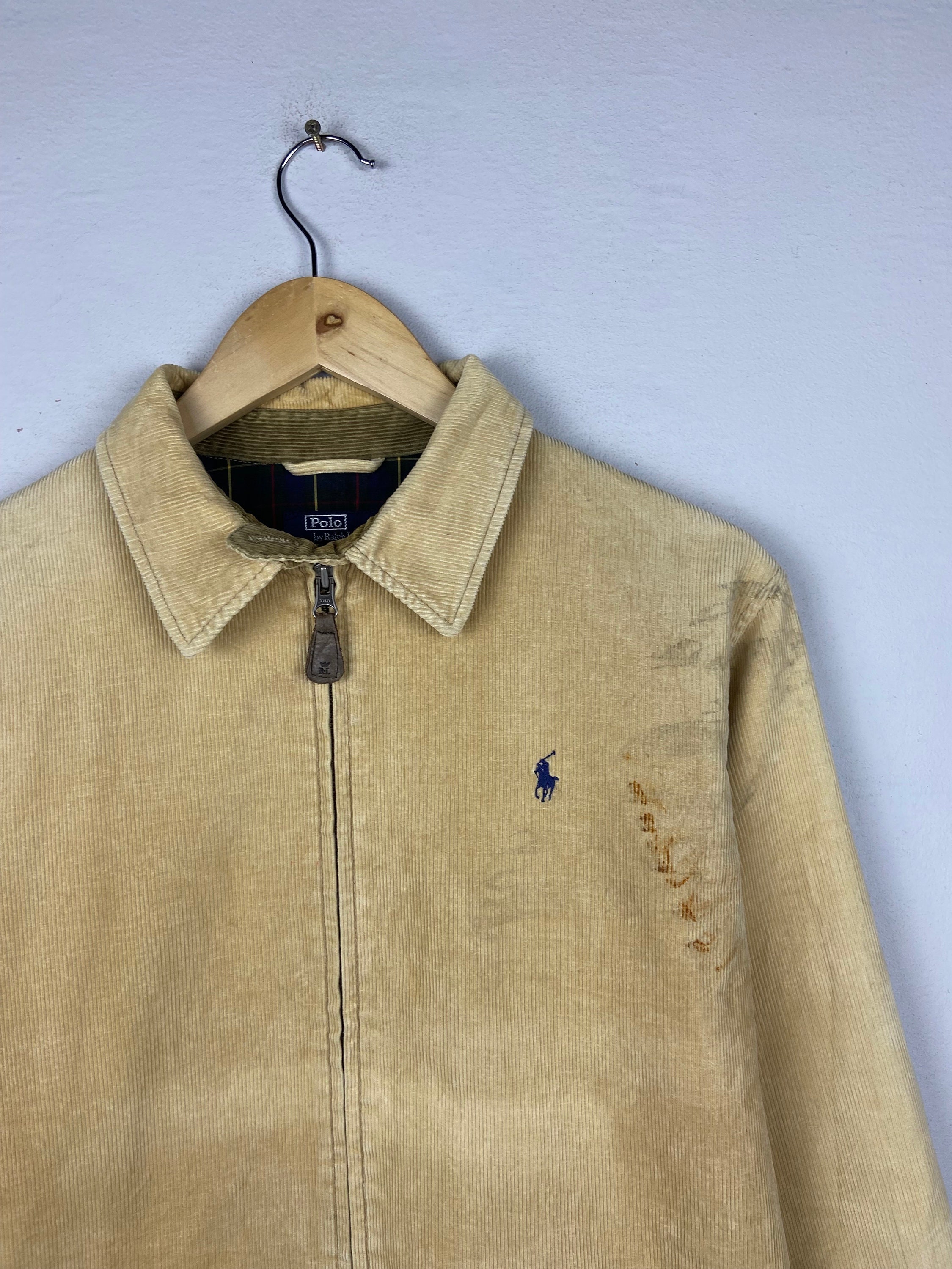 ジャケット・アウター 90s vintage POLO corduroy nylon jacket Vintage Polo Ralph Lauren PRL Polo Harrington Jacket