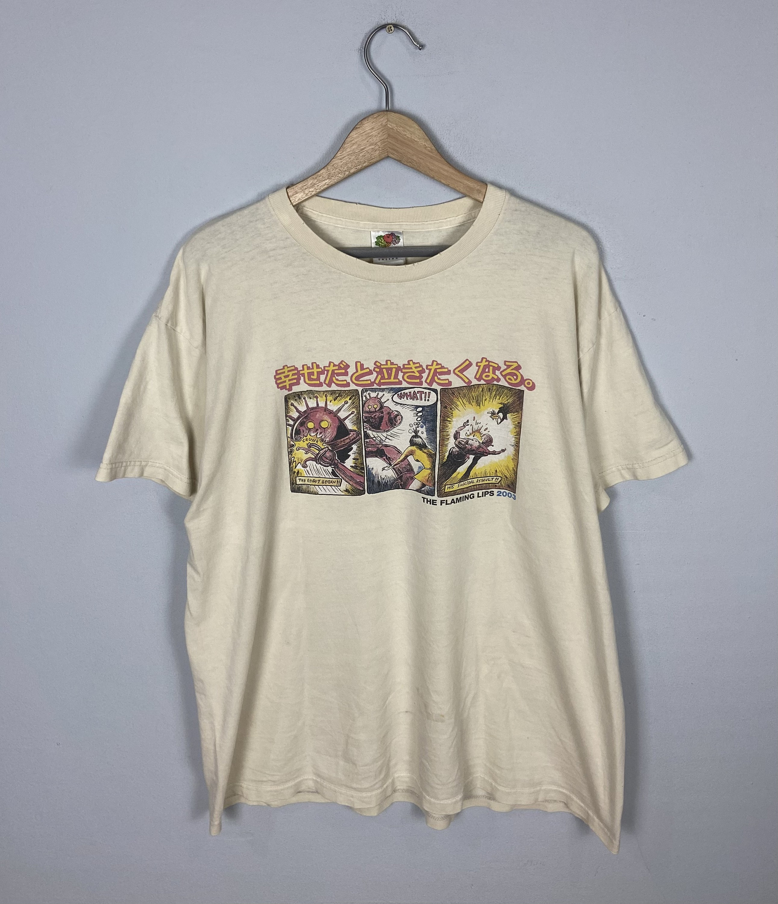 00s フレイミングリップス Tシャツ 幸せだと泣きたくなる