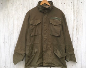 US. Army M-65 OG Olive Green Field Jacket Vintage 70's by