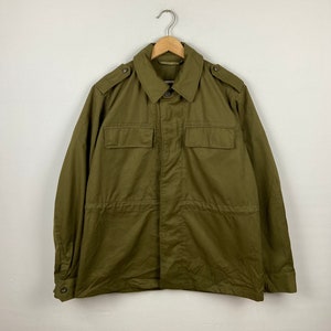 Vintage OZKN Presov Military Field Jackets Parka Coat Jacket  Large Green Army Vintage 1980s OZKN Presov Jacket Size L