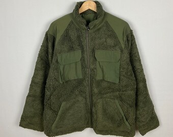 THE MUSEUM VISITOR★MILITARY PATCH DRAWING FLEECE JACKET MILITARY PATCH DRAWING FLEECE JACKET (IVORY) : THE MUSEUM