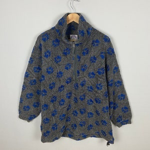 Vintage Jack Wolfskin Fleece Jacket Medium  1990’s Jack Wolfskin Iconic Design Colo Sportswear Outdoor Zipper Jack Wolfskin Jacket Size M