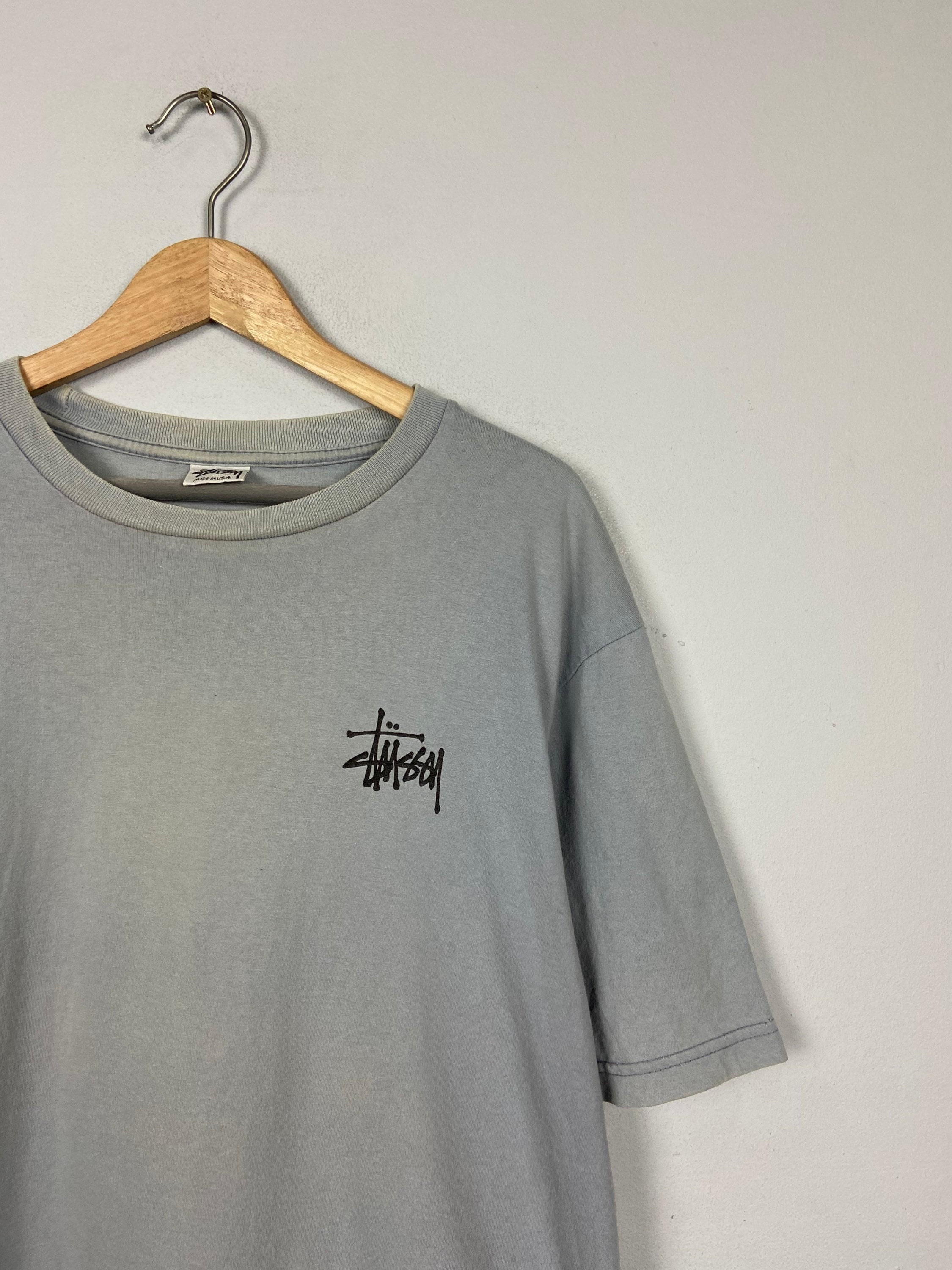 Vintage 90s Stussy NYC Streetwear Made in Usa Graphic Spell