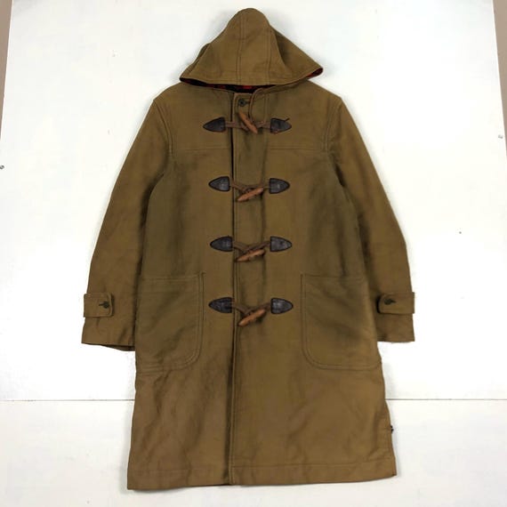 ジャケット・アウター Vintage long duffle coat Vintage Winter Coat 1970s Gloverall Wool Blend Duffle Horn