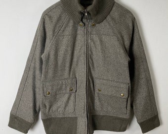 Vintage 80s Members Only Wool Bomber Jacket 42 - Etsy