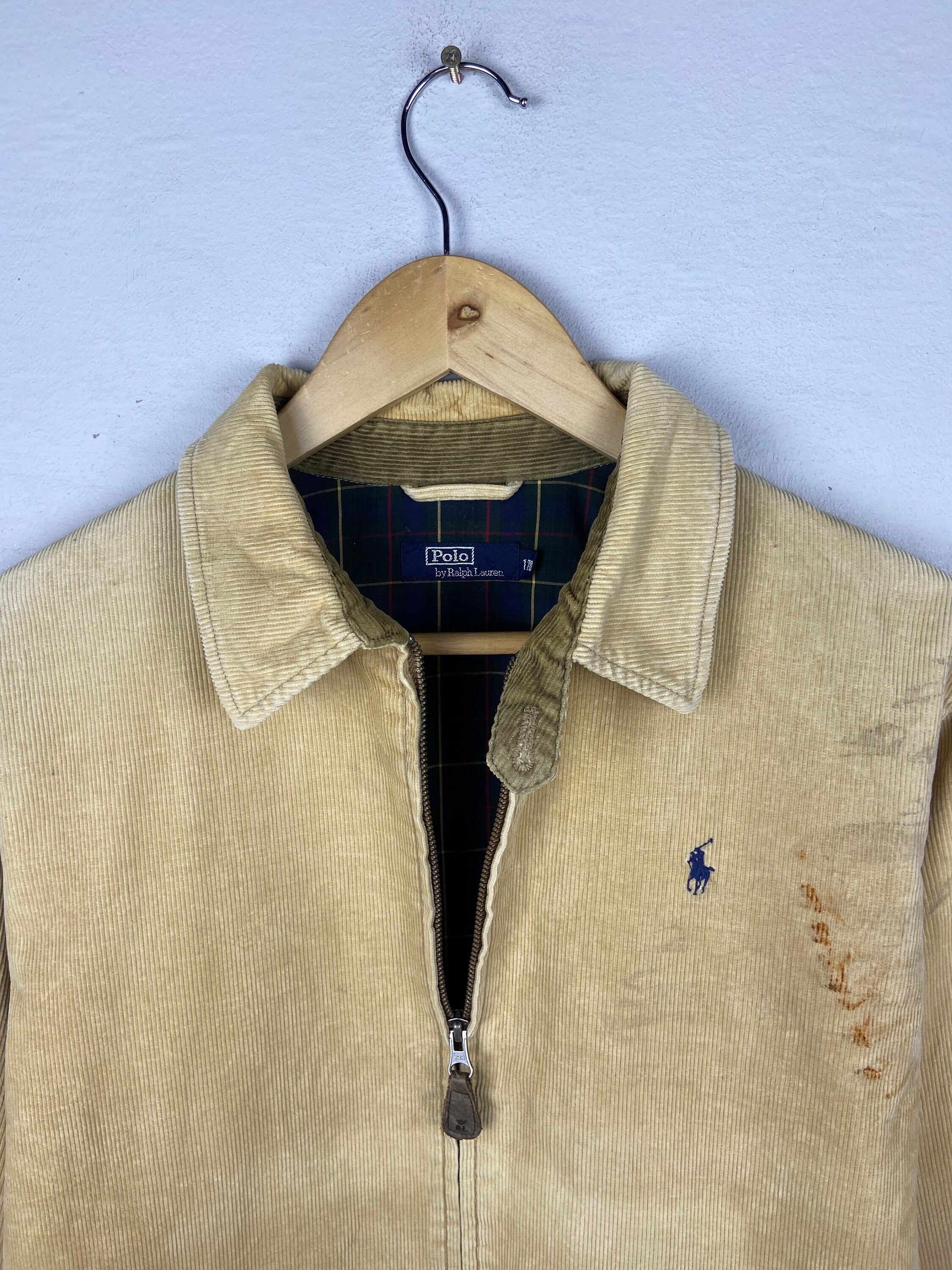 ジャケット・アウター 90s vintage POLO corduroy nylon jacket Rare Vintage POLO RALPH LAUREN Corduroy Button Front Blazer