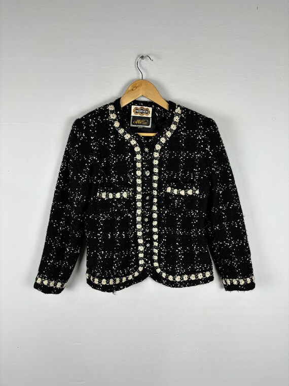 ALUDE SELECT】black gord tweed jacket ALUDE SELECT】black