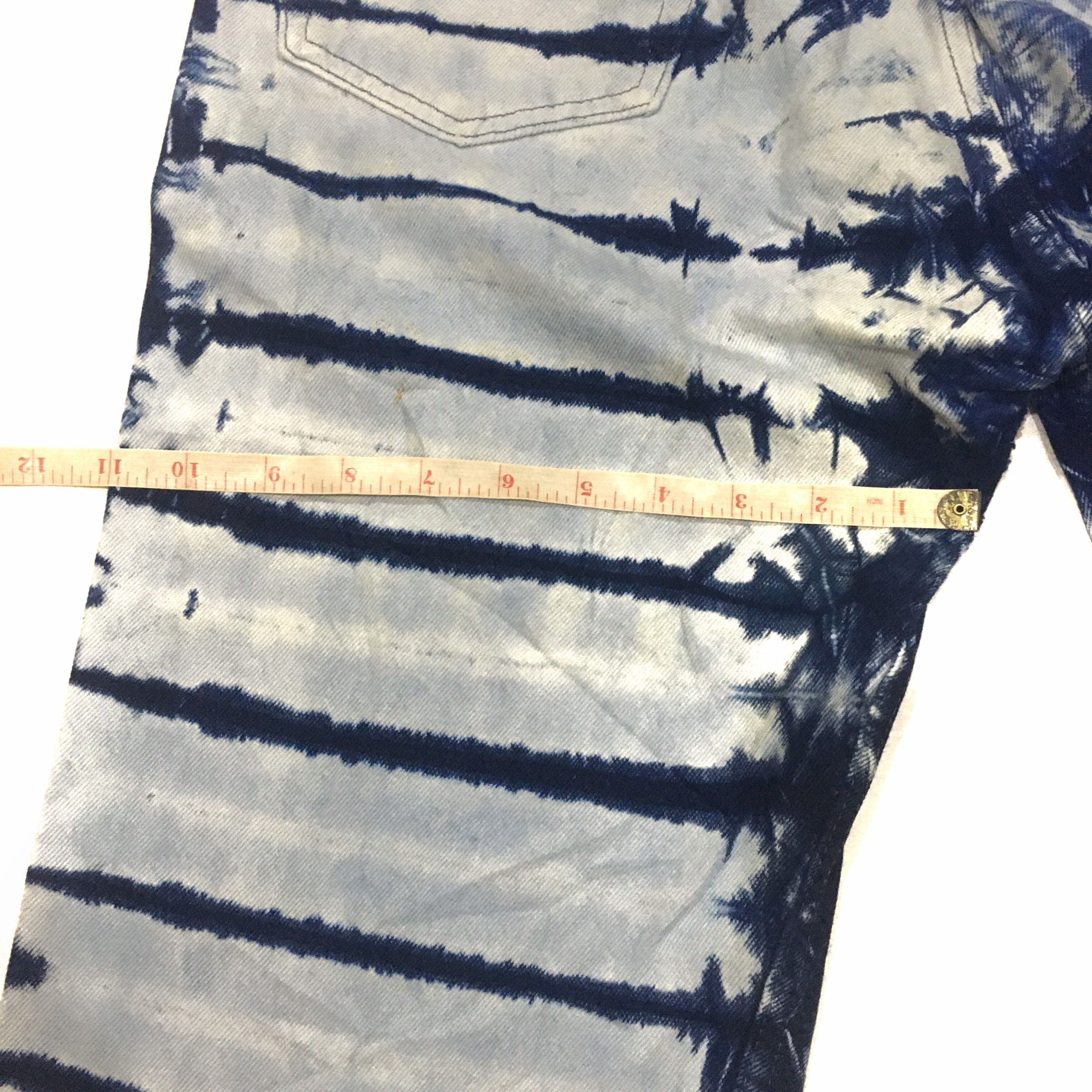 Vintage Levis 501 Tie Dye Bone Acid Wash Design Jeans Made