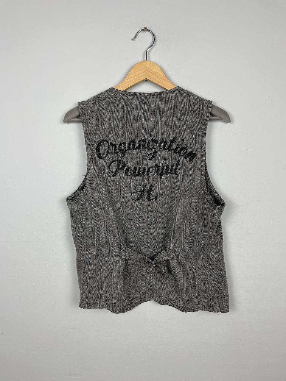 ジャケット・アウター vintage in the attic gimmick design vest Vintage in the Attic Japanese Brand Medium Outerwear Vest