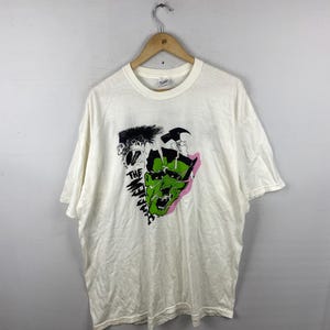 Vintage The Meteor Englisch Pychobilly Punk Rock Band Tee Weiß Größe XXL