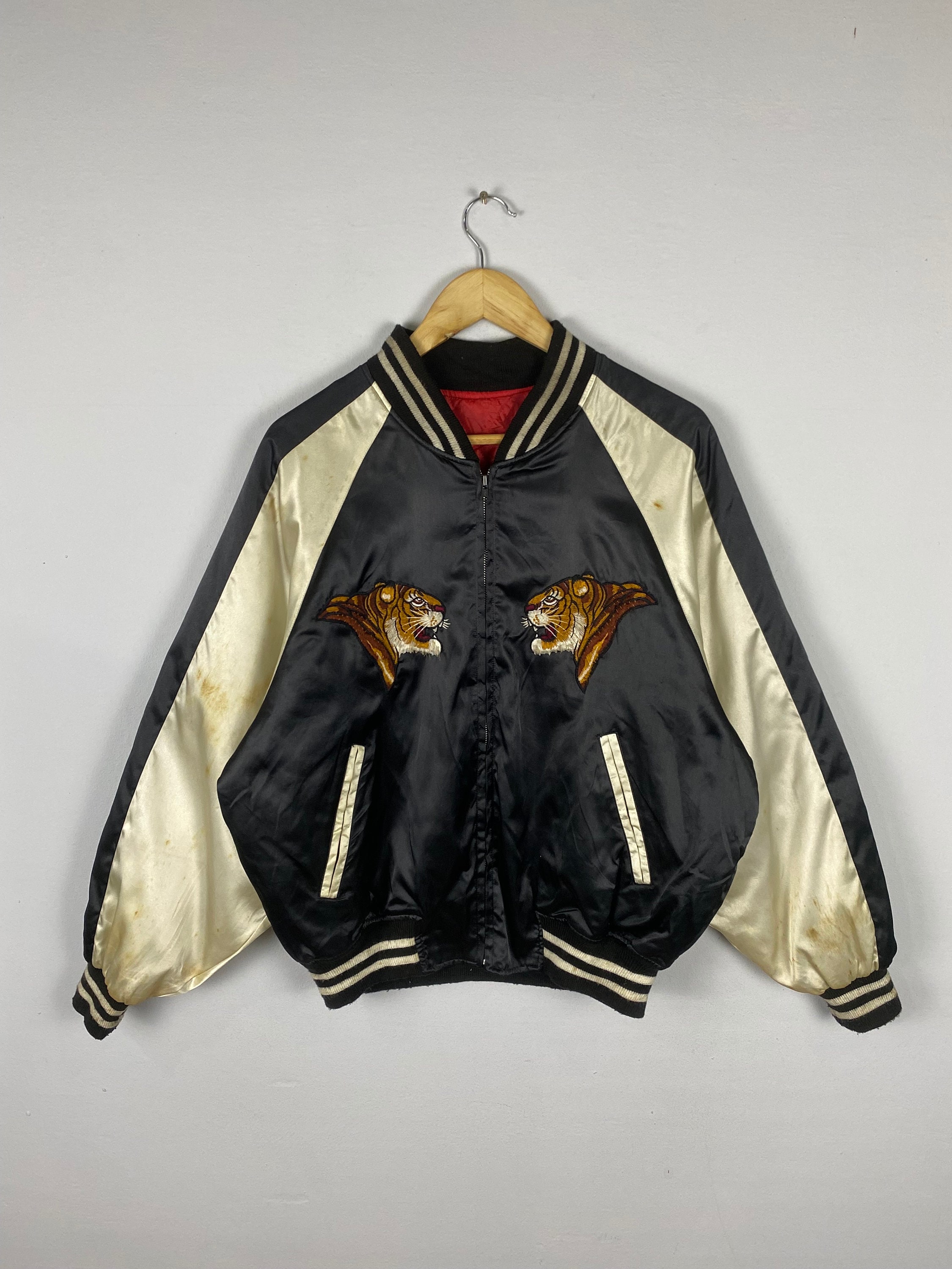 Vintage Tigers Souvenir Jacket Vintage 90s Sukajan Tokyo Vintage Tigers Souvenir Jacket Vintage 90s Sukajan Tokyo