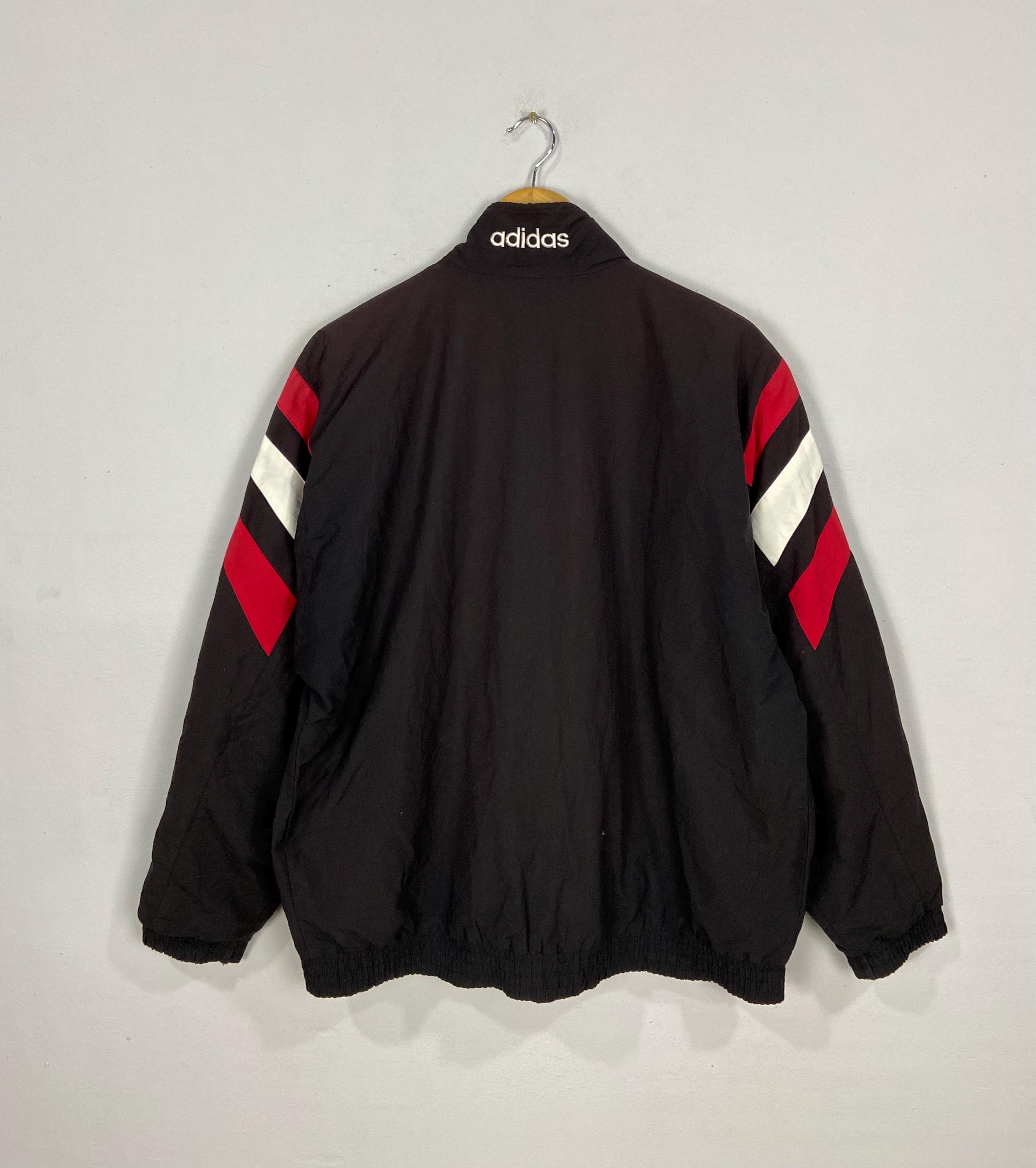 Vintage Adidas France 1990s Windbreaker Bomber Large Iconic Zidane