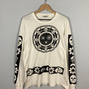 Vintage 90s Mojoware Art Graphic Longsleeve Tshirt Large