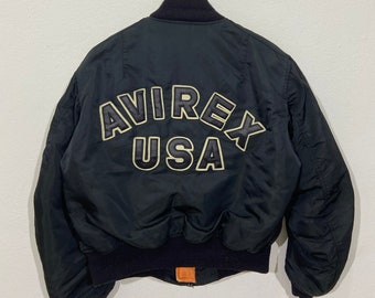 Buy Vintage Avirex Usa Air Force Ma-1 Flight Jacket Large Vintage