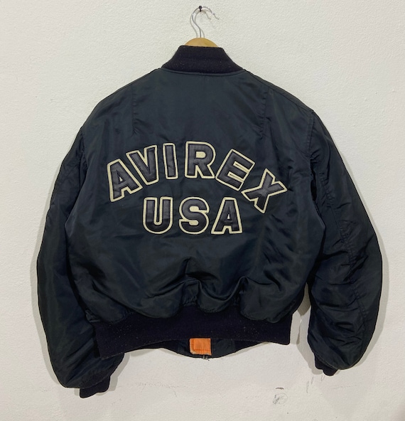 Vintage Avirex Usa Air Force Ma-1 Flight Jacket Large Vintage 80s