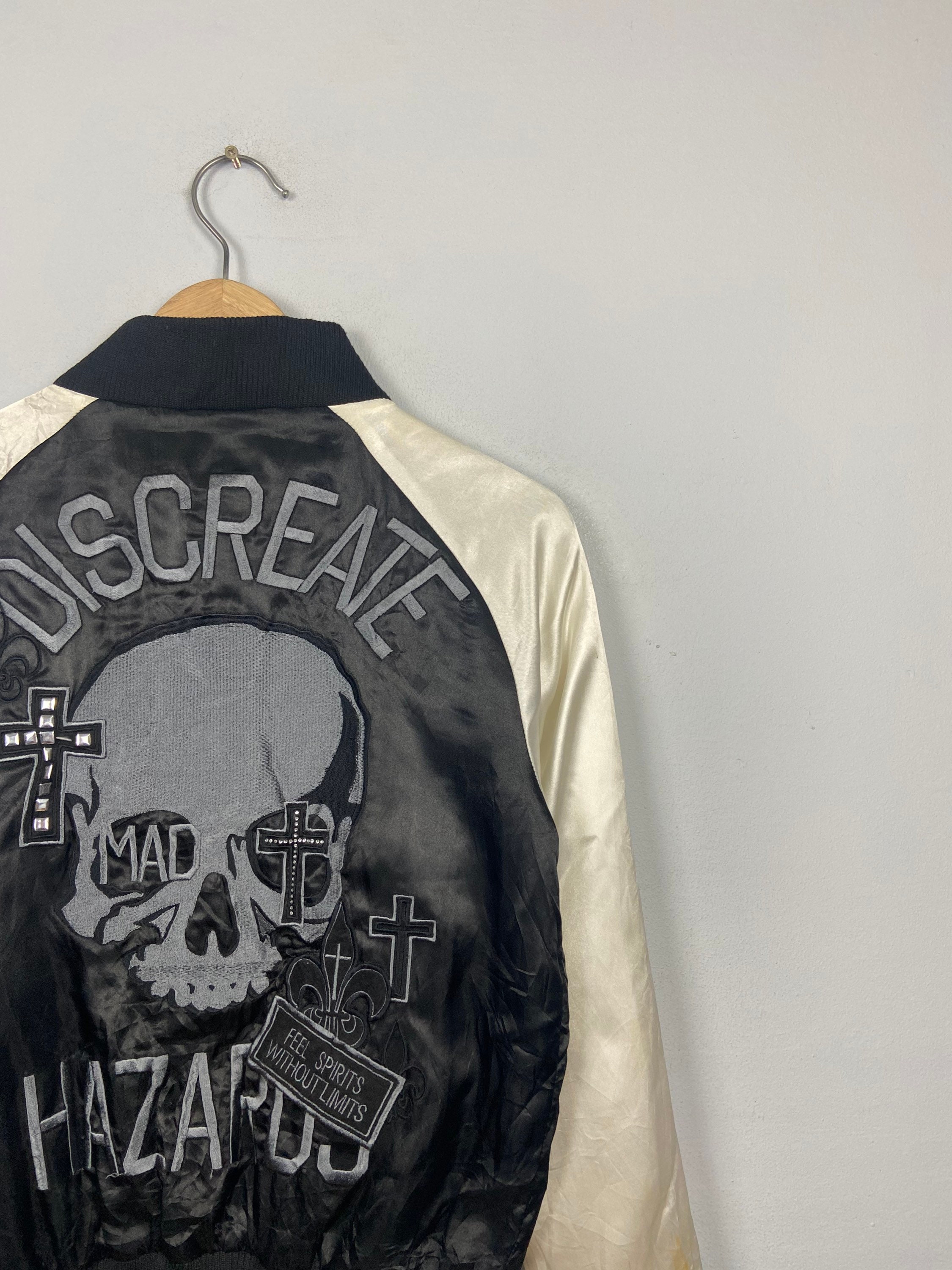 Japanese Brand Sukajan Souvenir Graphic Ghost of Harlem Gangsta