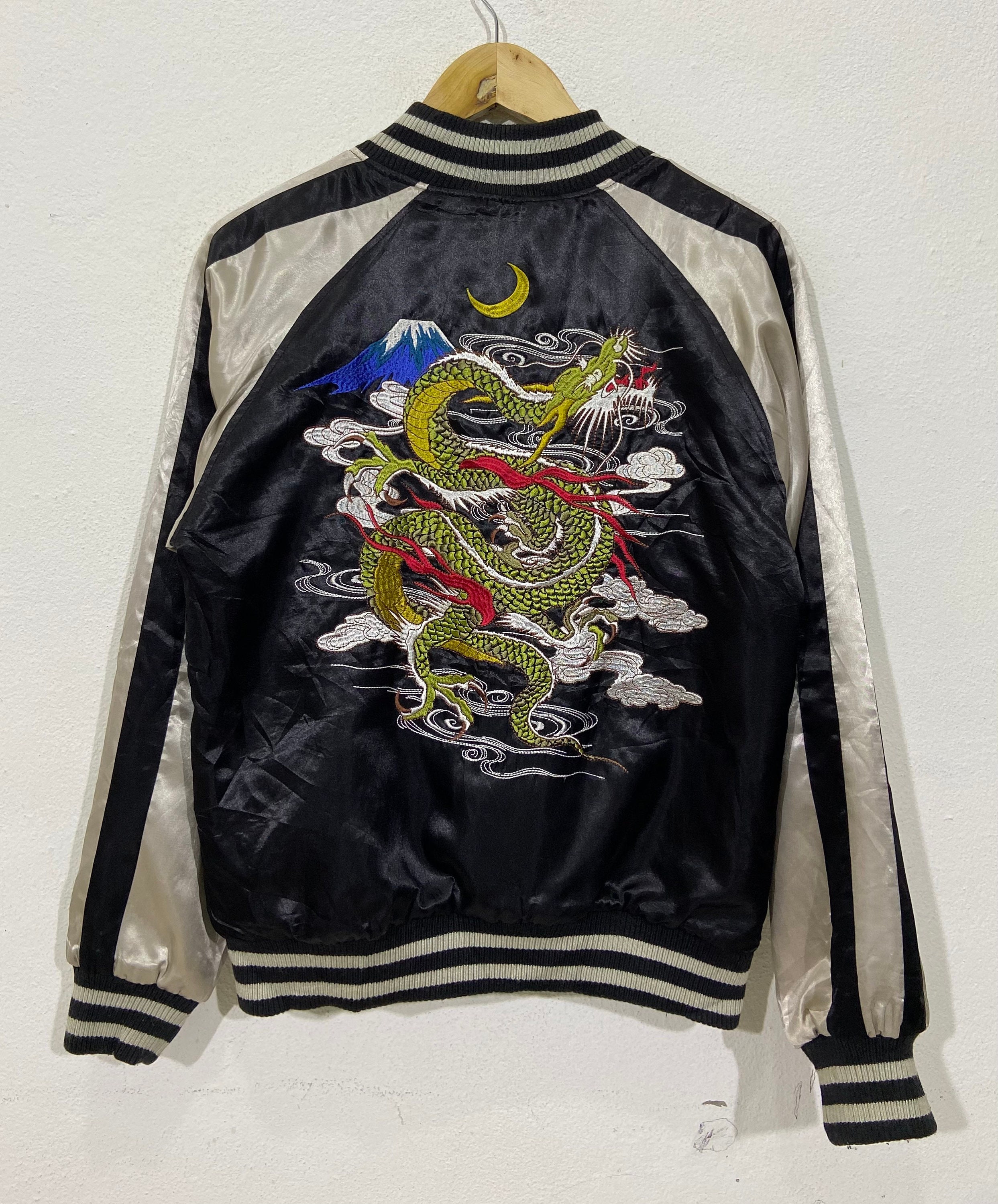 Vintage Studio Hiro Dragon Jacket Vintage 90s Sukajan Fuji - Etsy