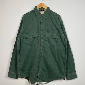 Vintage 90s L.L Bean  Chore Workwear Jacket Green Outerwear Mens Large 1990s L.L Bean Usa Hunting Jacket Workers Windbreaker Jacket  Size L