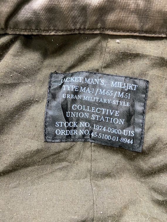 ヴィンテージM-65ジャケット、MA-1 古着 MA-1 ミリタリー フライトジャケット メンズM相当 ヴィンテージ
