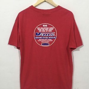 Vintage Vans Skateboard Skater Bmx Rider Large Vintage 1990s Vans Skate Snowboard Surf Skateboard Top Tees Tshirt Size L