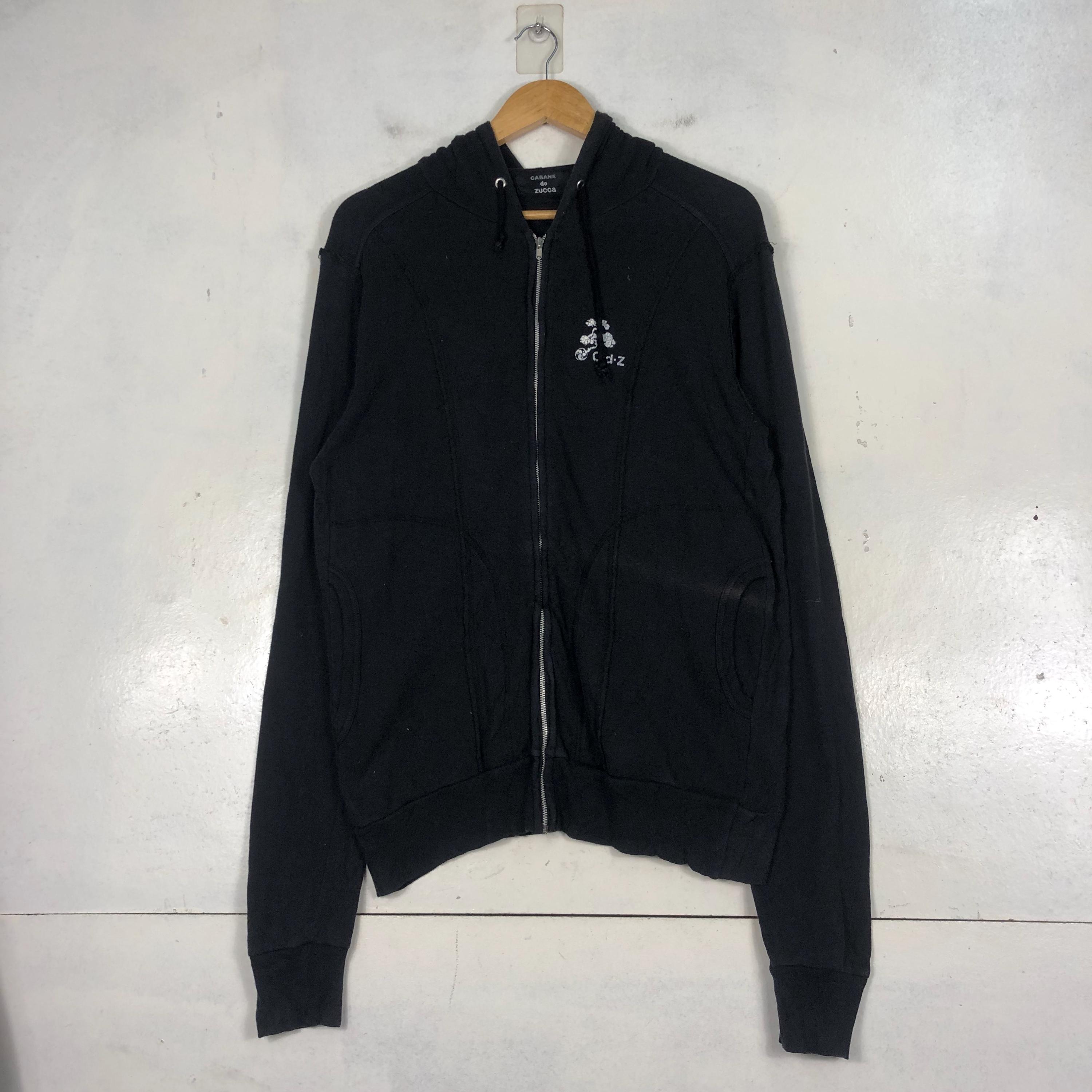 トップス CABANE de ZUCCa - fur custom sweatshirt CABANE DE ZUCCA DIAGONAL ZIP HOODIE [M] – 2K DEPT.