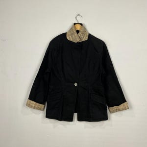 Vintage Kansai Yamamoto Japanese Designer  Kansai Bis Coat Women Jacket Coat Black Size M