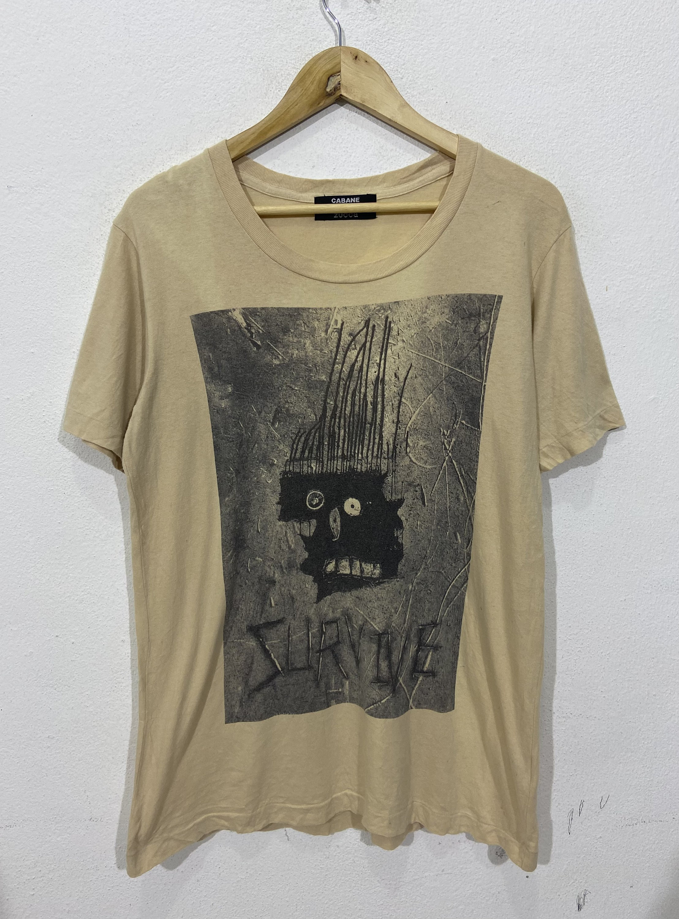 トップス 00s CABANE de ZUCCA T-shirt Cabane de Zucca Tshirt Made in Japan - BIDSTITCH