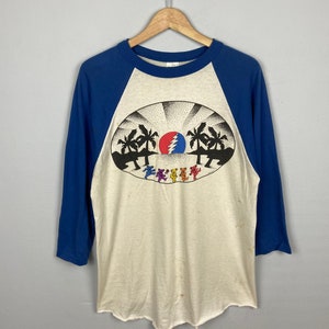 1992 Grateful Dead American Rock Band Shirt Vintage 1990s Grateful Dead Tour 1992 Rock Band Tee 3quater Shirt Size M