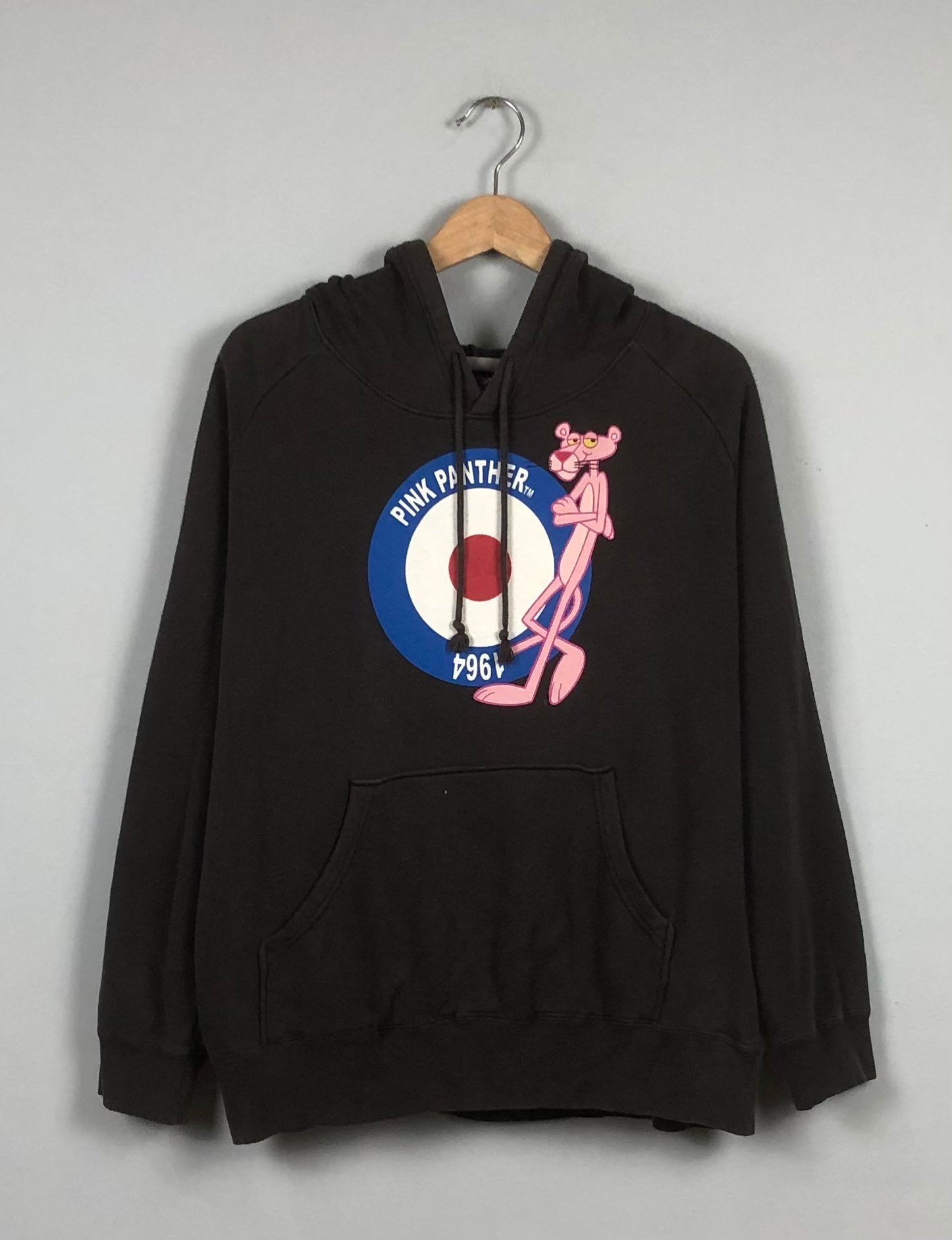 Vintage Pink Panther Mods Logo Sweater Black Size Large Vintage 2000s Pink Panther Mods Scooter Vespa Lambreta Hoodies Sweater Size L Etsy UK