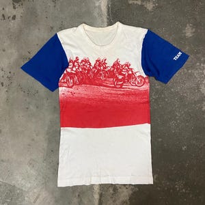 Vintage 90s Team Honda Motorcycle Motorcross 1990s Honda Iconic Rare Graphic Tshirt Size XS