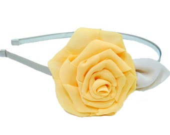 /Headband - yellow flower headband