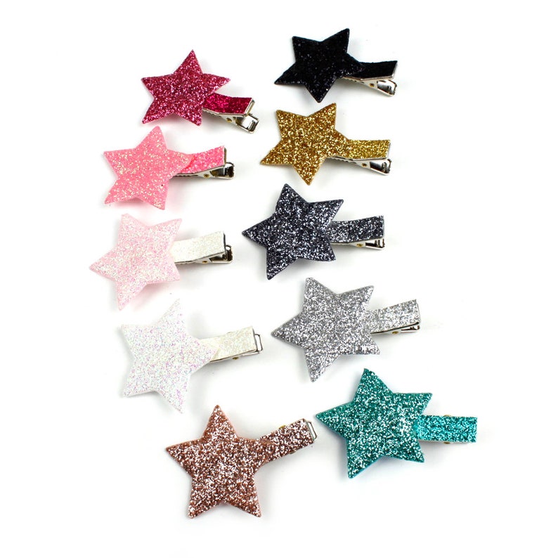 Rougecaramel 2 Star hair pinch and large sequins