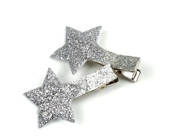 Rougecaramel - 2 Star hair clip and small sequins