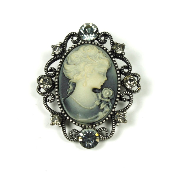 Cameo-Brosche im Vintage-Stil