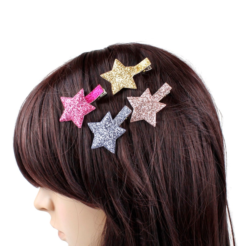 Rougecaramel 2 Star hair pinch and large sequins