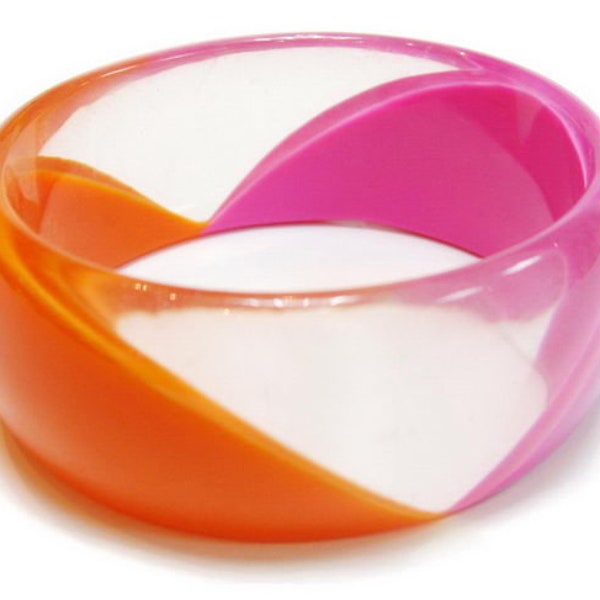 Rougecaramel - Bracelet Plastique Rigide jonc