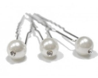 Epingle cheveux en perles / pic à cheveux mariage lot 6pcs