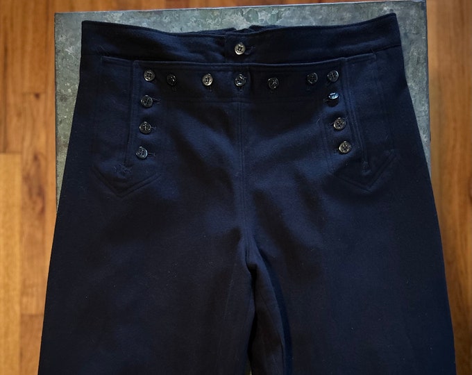 Vintage US Navy Wool Sailor Pants - Etsy