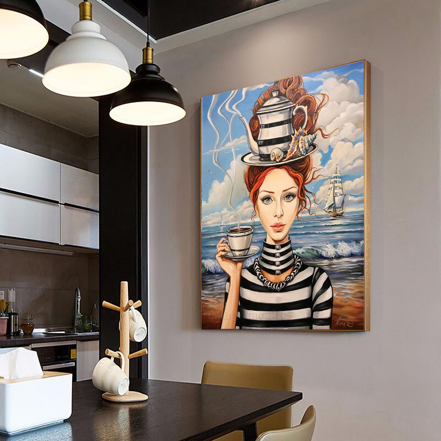 油絵【叫び】シュールレアリスム◆1点物の原画◆作者サイン入り◆F3号キャンバス キャンバスに描かれたシュールな絵画のオリジナルアート、シュール