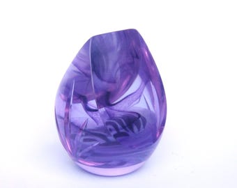 Caithness Purple Haze Briefbeschwerer: Limitierte Edition Facettiertes Glas, #206/250